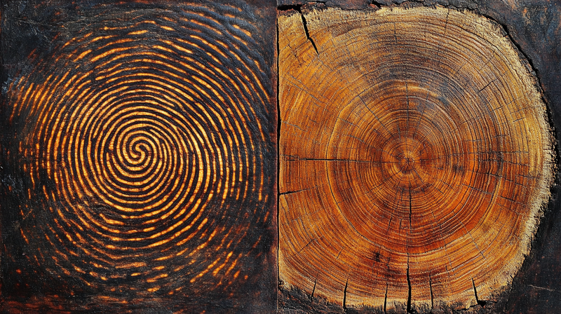 Fingerprint and tree ring
